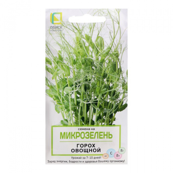 Семена на Микрозелень "Горох овощной", 10 г /7677254