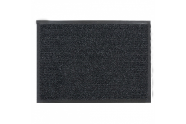 Коврик влаговпитывающий "Ребристый"  90x150 см, черный 35-073