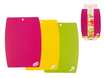 Доска разделочная 28х20см (S) c цветовым кодированием (набор из 3-х шт.), Handy, PERFECTO LINEA