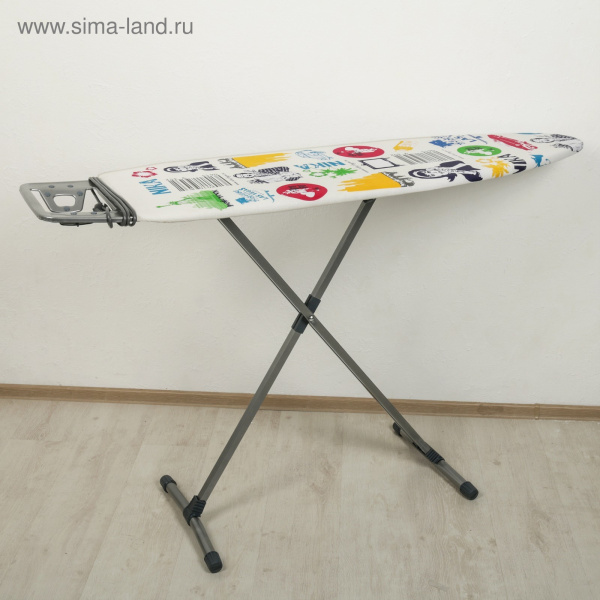 Доска гладильная "Ника 10"  металл (1220*400) европодставка МИКС /Н10+