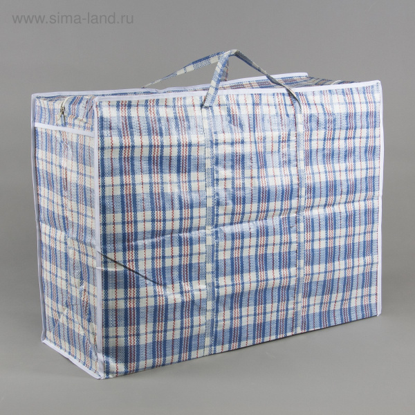 Сумка хозяйственная с молнией 80х34х60 микс 2298462