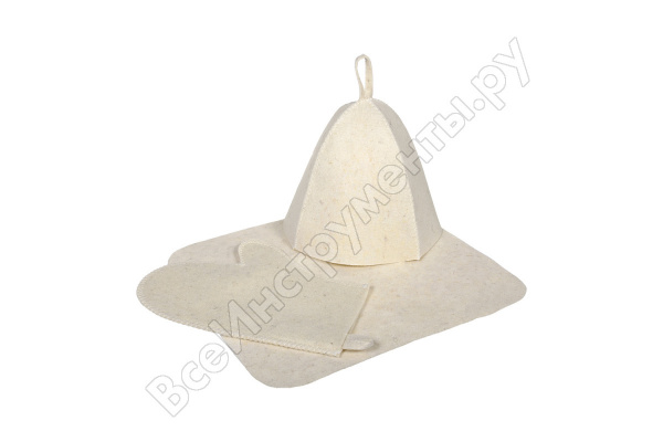 Набор из трех предметов (Шапка, коврик, рукавица) "Hot Pot", войлок/42013