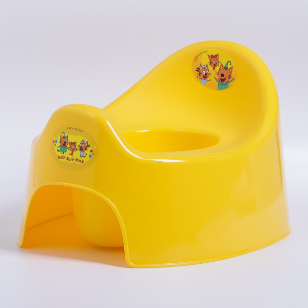 Горшок детский Lalababy Три Кота желтый /7597932