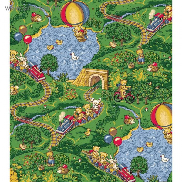 Палас «Малиновка», 200х350 см, зелёный/1470922