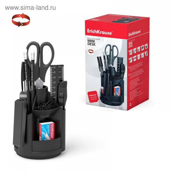 Органайзер 12пред Mini Desk черный Erich Krause 11 /1013548