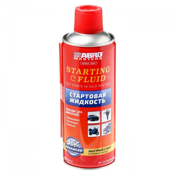 Стартовая жидкость ABRO MASTERS, 400 мл SF-650-400-AM-RE/6963983