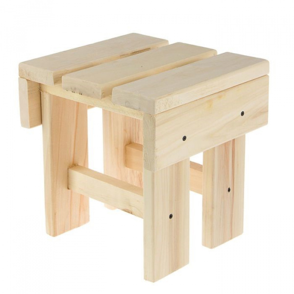 Лавочка низкая (полок) 32х29х32,5см, липа "Добропаровъ" /1692774