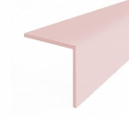 Угол пластиковый Е15 розовый 2,70м.