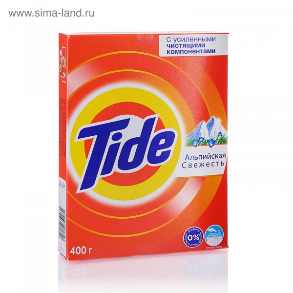 Стиральный порошок ТАЙД для ручной стирки 400гр. Альпийская свежесть