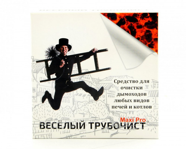 Весёлый трубочист" Макси 100гр. Средство для немеханической очистки от сажи и копоти (5пак*20г)