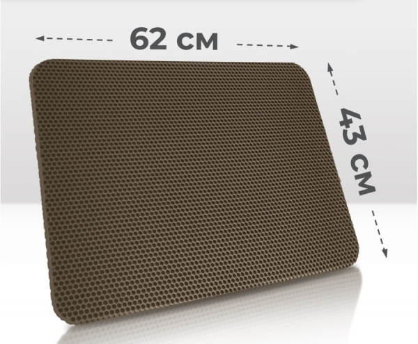 Коврик Универсальный ячеистый СОТЫ (62*62) (Коричневый)