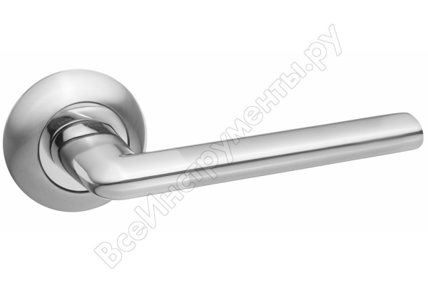 Ручка дверная ТРЕНТО DH 19-08 SN/NP/мат.никель-никель/RENZ/739а