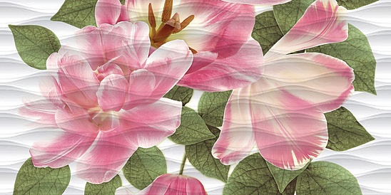 Декор Цветы 500*250  4413020 коллекции Фокстрот