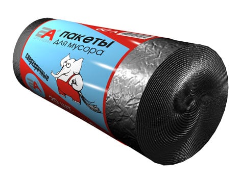 Мешки для мусора Слоны 60л 20шт  *50-10925