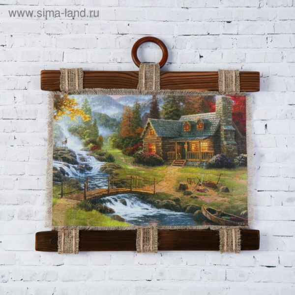 Сувенир свиток "Дом возле водопада"/4432632