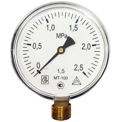 Манометр технический МТ-100 (2,5МПа)