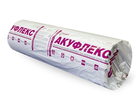 Акуфлекс подложка под напольное покрытие 15х1м (4мм)
