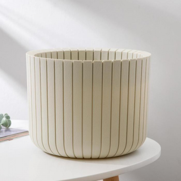 Кашпо для цветов «Шато», 8 л, цвет белый ротанг /6628159