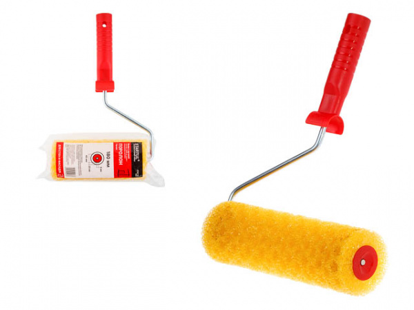 Валик поролоновый "Горошек" 180мм с ручкой 8мм STARTUL PROFI /ST0217-18R