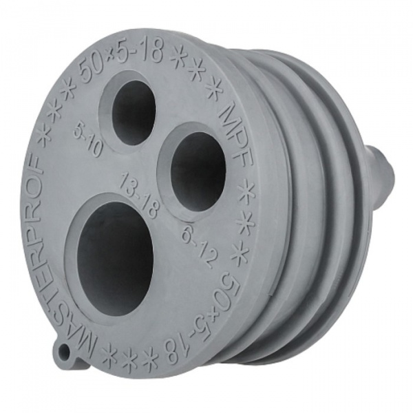 Манжета дренажная MasterProf ИС.131886, d=50 х 5-18 мм, ТЭП, серая /10145567