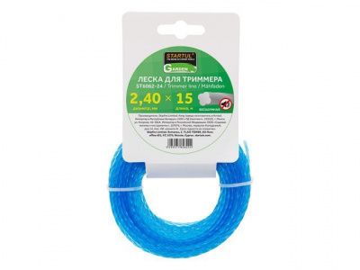 Леска ф 2.4 мм х 15 м бесшумная STARTUL GARDEN ST6062-24