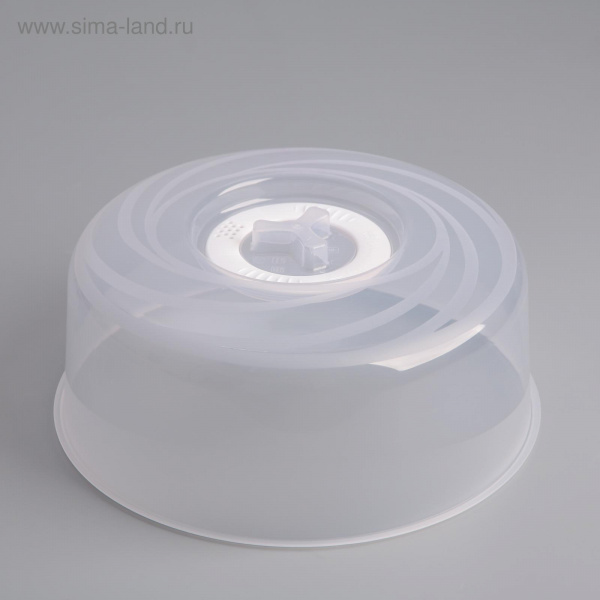 Крышка для СВЧ Galaxy, D=25 см, с паровыпускным клапаном, прозрачная/5134546