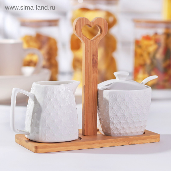Набор сервировочный на деревянной подставке 2 предм."Эстет"2682796