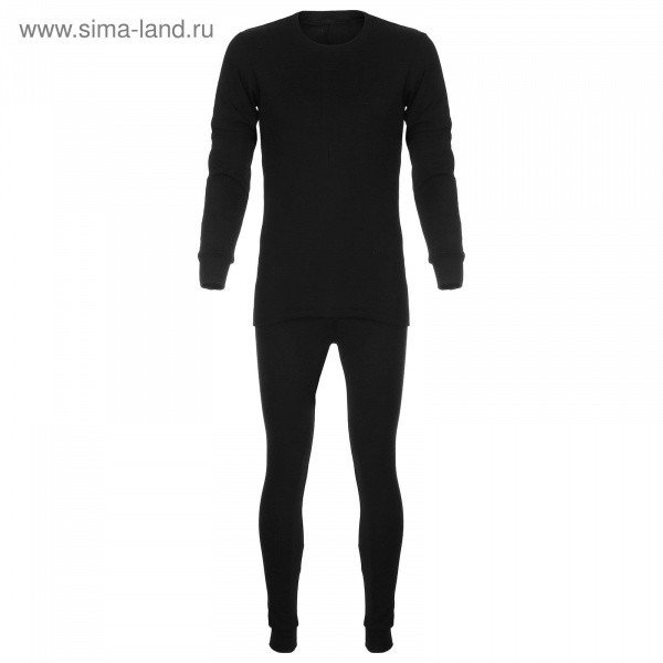 Термобелье мужское "Сибирь" 48-50, цвет черный