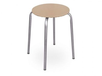 Табурет Эконом (стул), цвет бежевый, NIKA (цвет бежевый) (ТЭ2/Б)