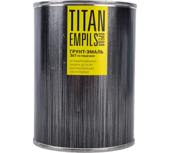 Грунт-эмаль по ржавчине ОРЕОЛ TITAN шоколадно-коричневый RAL 8017 0.9 кг