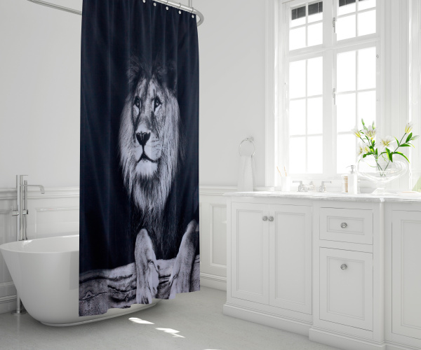 ШТОРА Д/ВАНН 180Х200 LION	