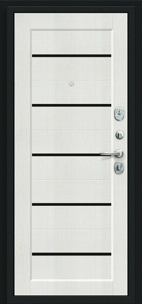 ДC Bravo R-2 Борн (117/М22) Bianco Veralinga BL/Букле черное 205*86 Левая