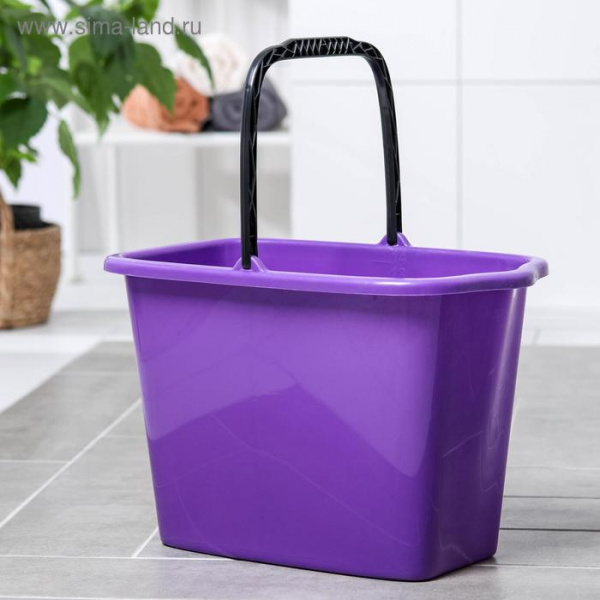 Ведро прямоугольное, 15 л, цвет МИКС /5260171