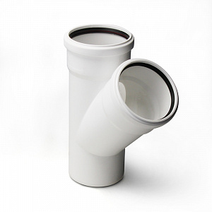 Тройник Stilte Белый  50x40/45