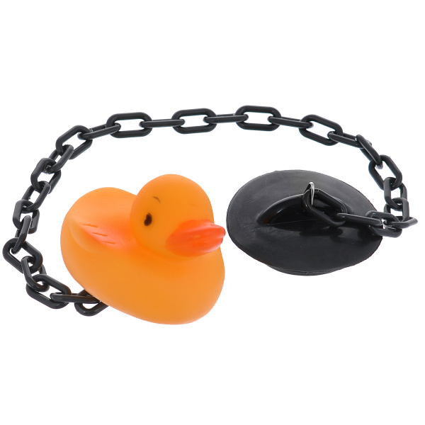 Пробка ПВХ с цепочкой + игрушка для ванной 