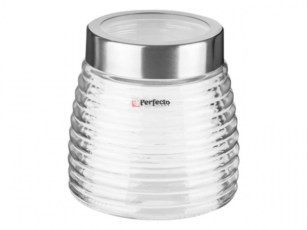 Банка для сыпучих продуктов стеклянная Ажур (Azhur) 900 мл, PERFECTO LINEA (34-900010)