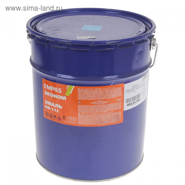 Эмаль EMPILS ПФ-115 «ЭКОНОМ» ярко-зелёная 20 кг