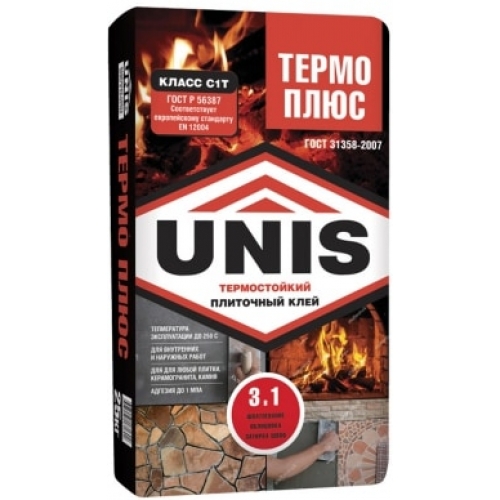 Клей плиточный ЮНИС Термо ПЛЮС 25кг