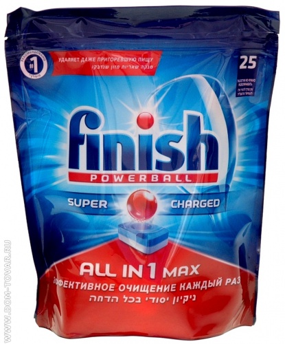 Калгонитфиниш таблетки ALL IN для посудомоечных машин 25шт