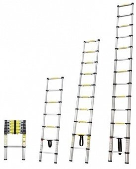 Лестница телескопическая односекц. алюм. 380см 10,2кг STARTUL (ST9724-038)