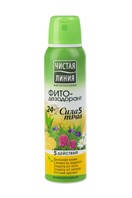 Дезодорант Чистая Линия 150мл Сила 5трав 8906557