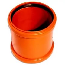 Муфта ПВХ 110 рыжая