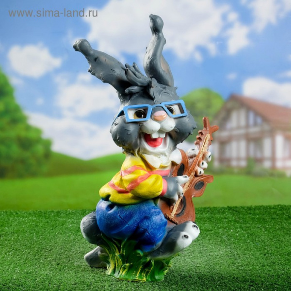 Садовая фигура "Зайчик в очках" 45х25см /1259521