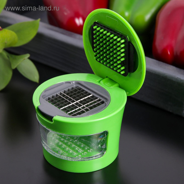 Приспособление для нарезки чеснока «Прино», 2 насадки, 7,5×7,5×6 см/4145125