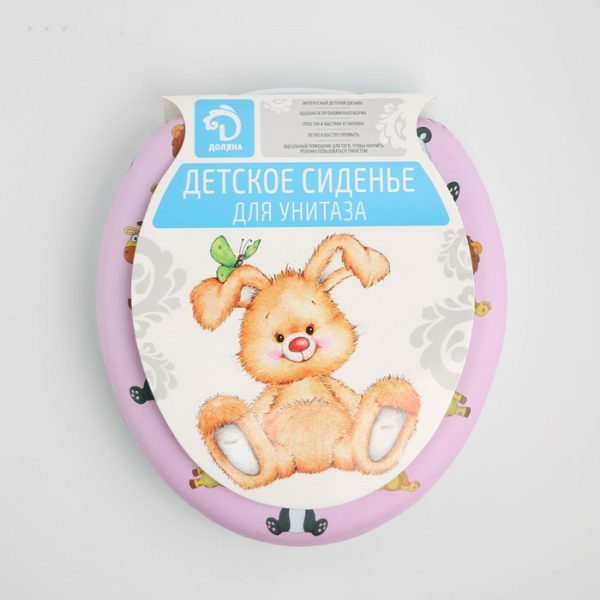 Сиденье для унитаза детское «Зверята», 27×29 см /4098387