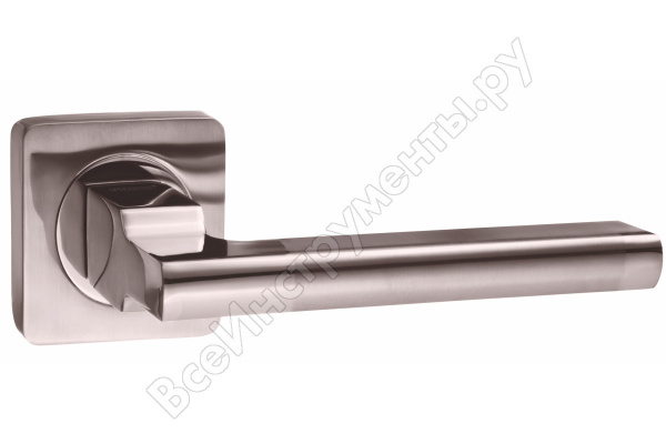 Ручка дверная РИМ квадр. DH 53-02 SN/NР/мат.никель-никель/RENZ/