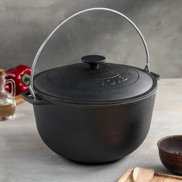 Казан походный 6 л с крышкой "Туризм" 1041272