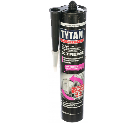 Герметик для экстренного ремонта кровли X-Treme Tytan Professional прозрачный 310мл /91776