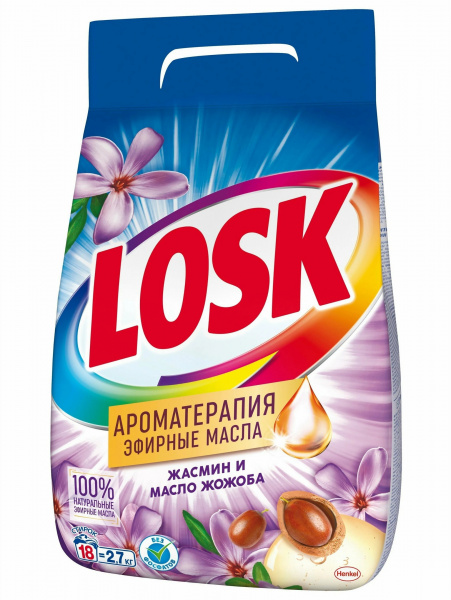 Стиральный порошок ЛОСК автомат 2,7кг. Арома Орхидея