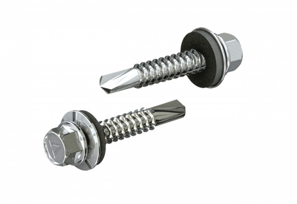 Саморез кровельный некрашеный, со сверлом 4.8 х 19 250 шт.(фасовка) 23419-4/SMC2-83803-250